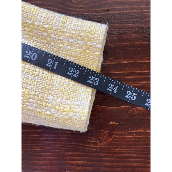 Pastel Yellow Skirt Suit 12 Tweed Plaid Spring Corpcore Soft Girl Coquette - Picture 16 of 16